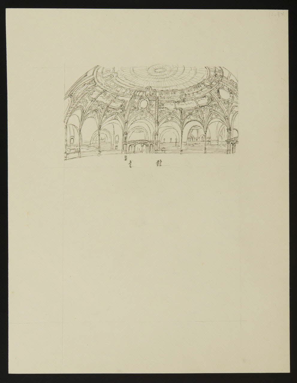 partie d'un ensemble de dessins Intérieur de cirque 1968.102.4856 Photo Mucem