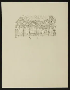 partie d'un ensemble de dessins Intérieur de cirque 1968.102.4856 Photo Mucem