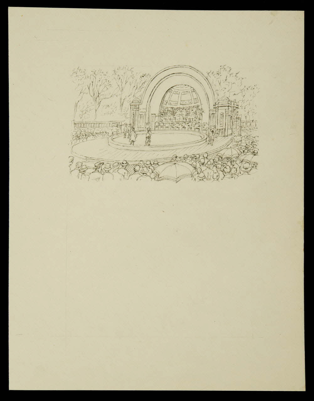 partie d'un ensemble de dessins Scène de spectacle 1968.102.4864 Photo Mucem