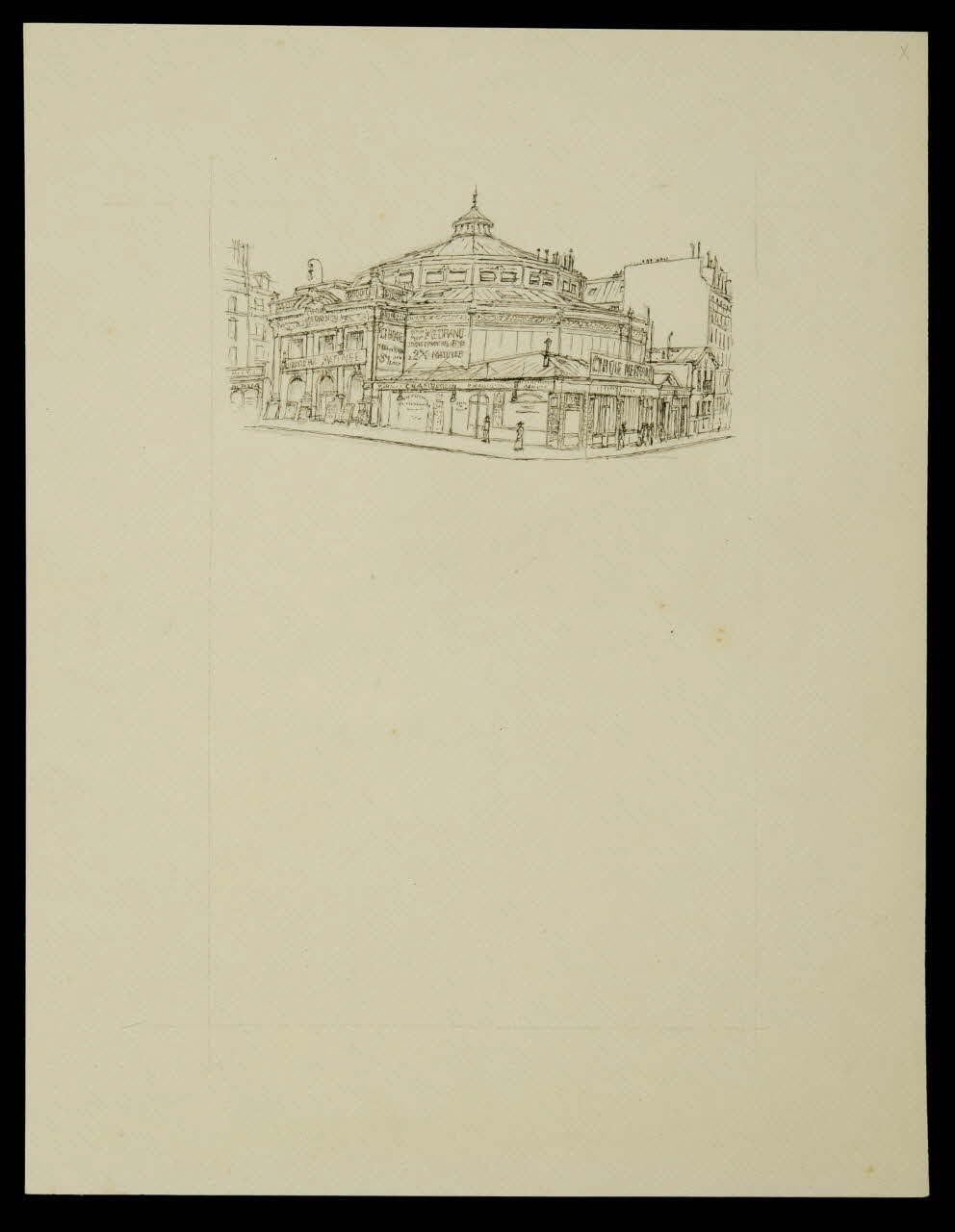 partie d'un ensemble de dessins Vue du cirque Medrano 1968.102.4869 Photo Mucem