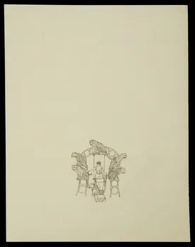 partie d'un ensemble de dessins Dompteuse et ses panthères 1968.102.4870 Photo Mucem