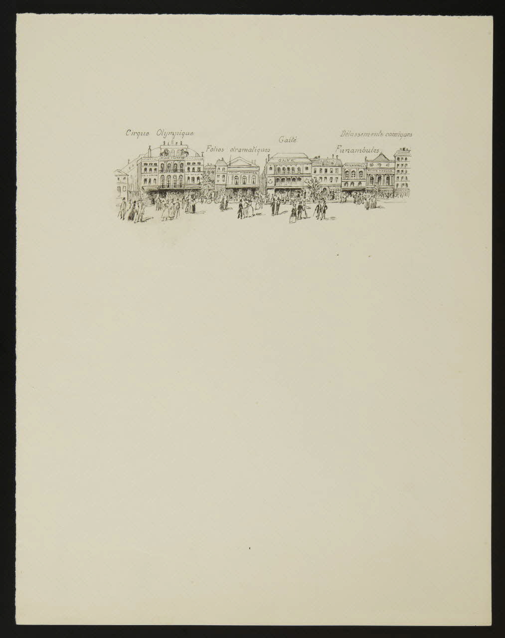 partie d'un ensemble de dessins Vue de ville 1968.102.4877 Photo Mucem