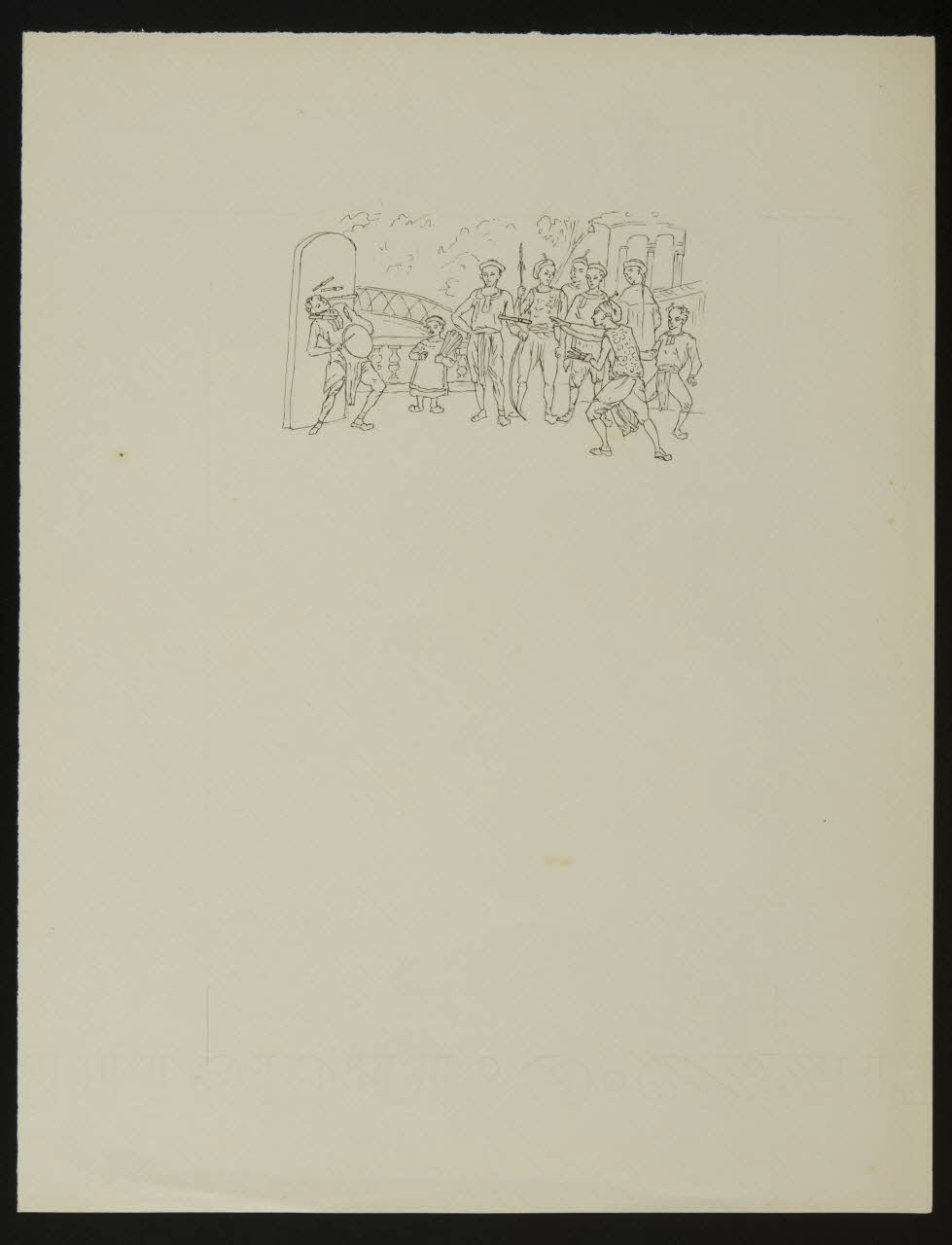 partie d'un ensemble de dessins Lanceur de sabres 1968.102.4878 Photo Mucem