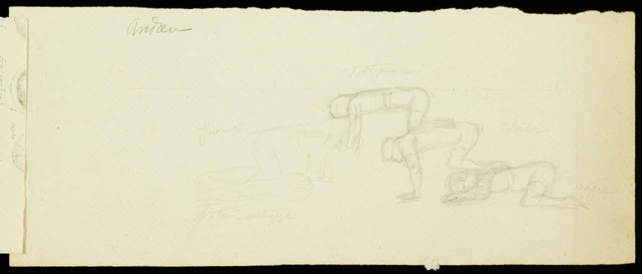 partie d'un ensemble de dessins Andreu 1968.102.488.2 Photo Mucem