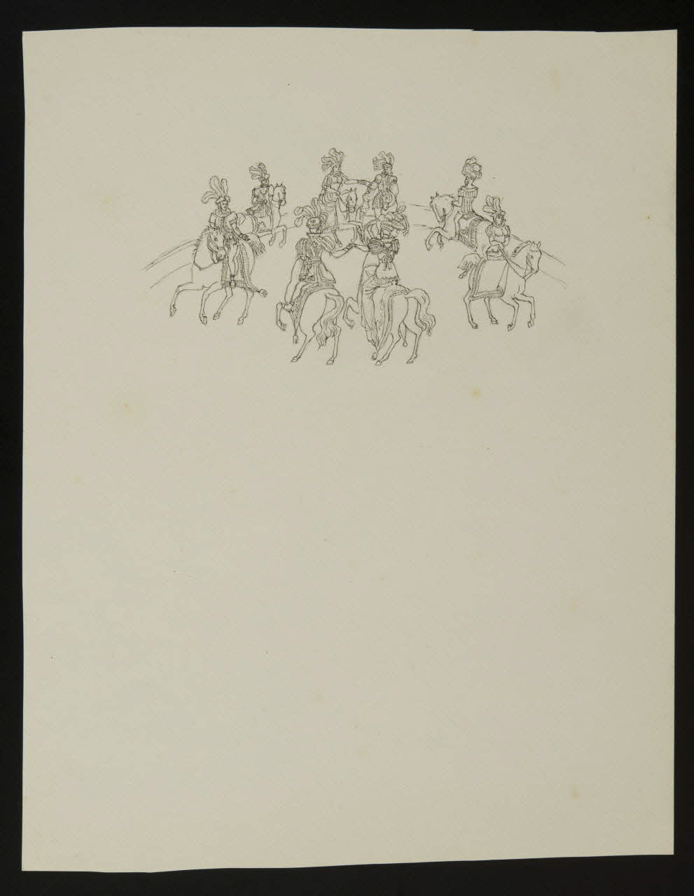 partie d'un ensemble de dessins Ballet équestre 1968.102.4890 Photo Mucem