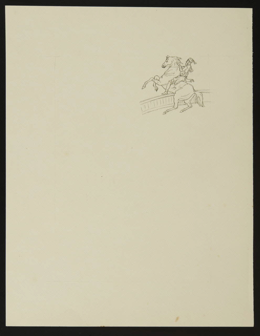 partie d'un ensemble de dessins Numéro équestre 1968.102.4892 Photo Mucem