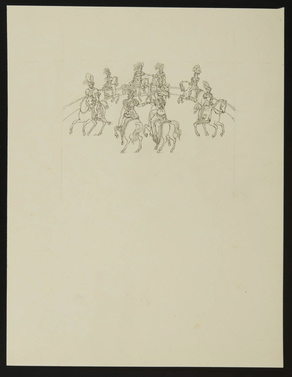 partie d'un ensemble de dessins Ballet équestre 1968.102.4893 Photo Mucem