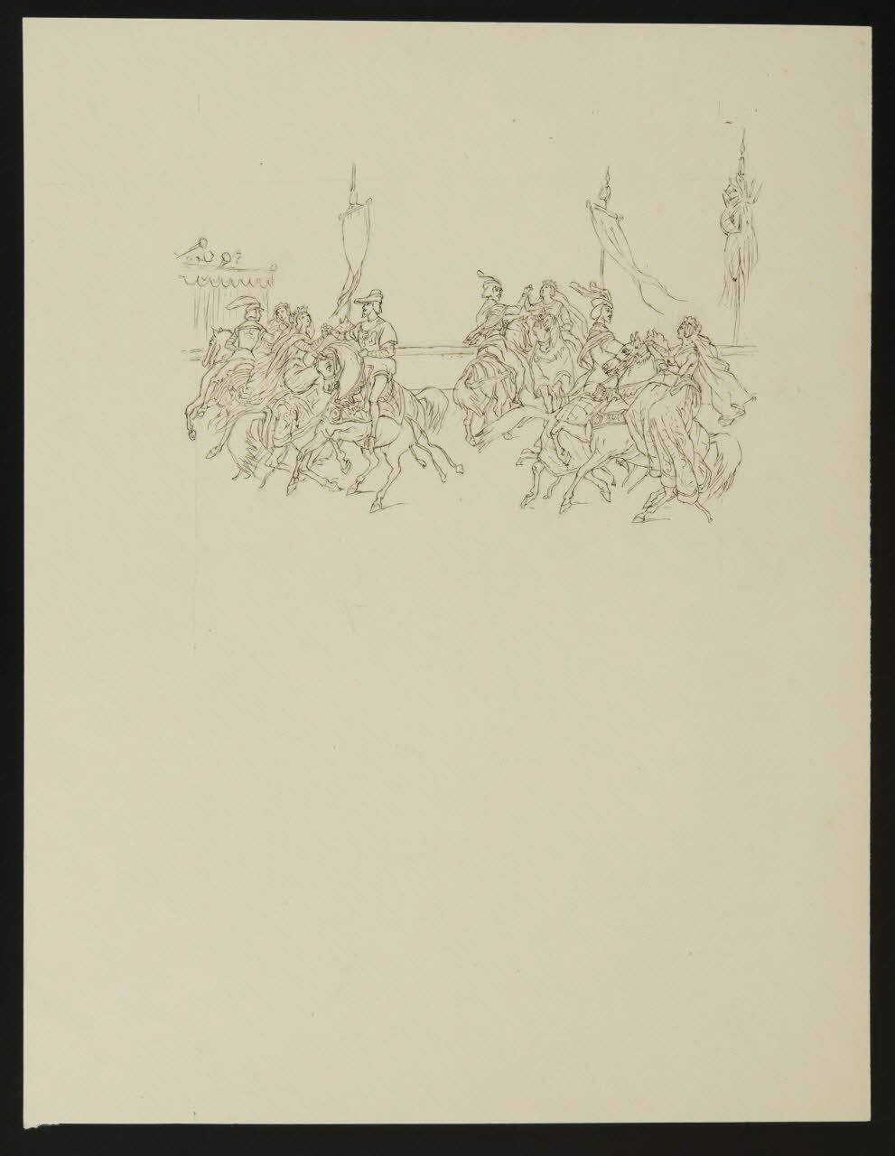 partie d'un ensemble de dessins Ballet équestre 1968.102.4894 Photo Mucem