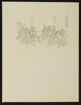 partie d'un ensemble de dessins Ballet équestre 1968.102.4894 Photo Mucem