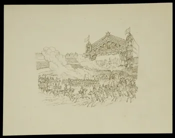partie d'un ensemble de dessins Spectacle équestre 1968.102.4899.2 Photo Mucem
