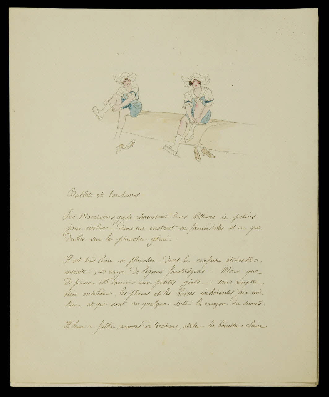 partie d'un ensemble de dessins Ballet et torchons 1968.102.4901 Photo Mucem