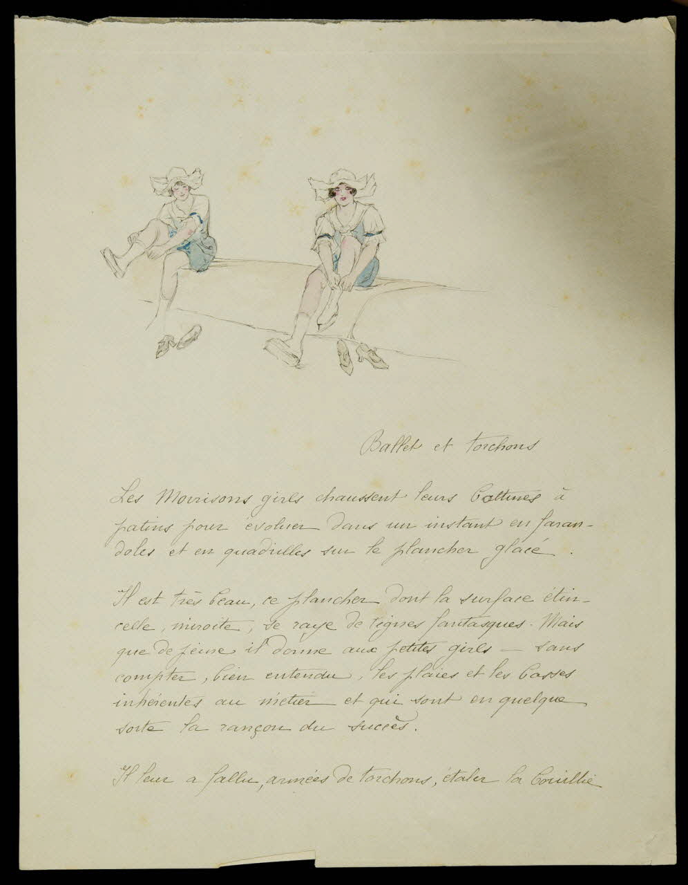 partie d'un ensemble de dessins Ballet et torchons 1968.102.4902 Photo Mucem