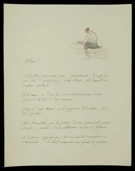 partie d'un ensemble de dessins Blessé ! 1968.102.4905 Photo Mucem