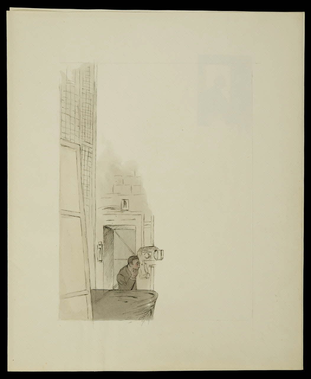 partie d'un ensemble de dessins Dans les coulisses 1968.102.4906 Photo Mucem