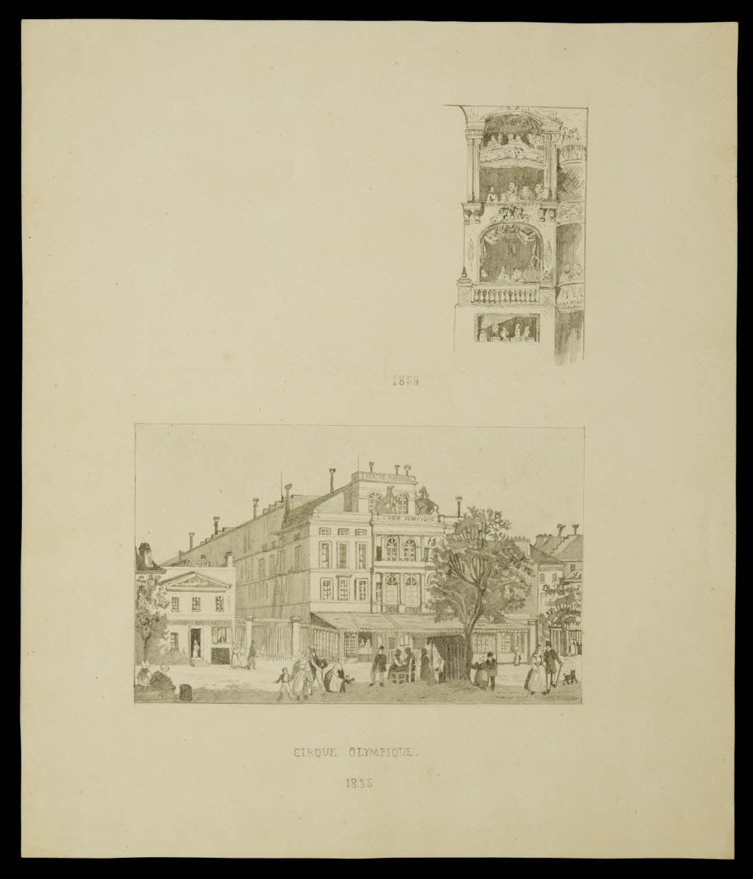 partie d'un ensemble de dessins CIRQUE OLYMPIQUE. 1968.102.4907 Photo Mucem