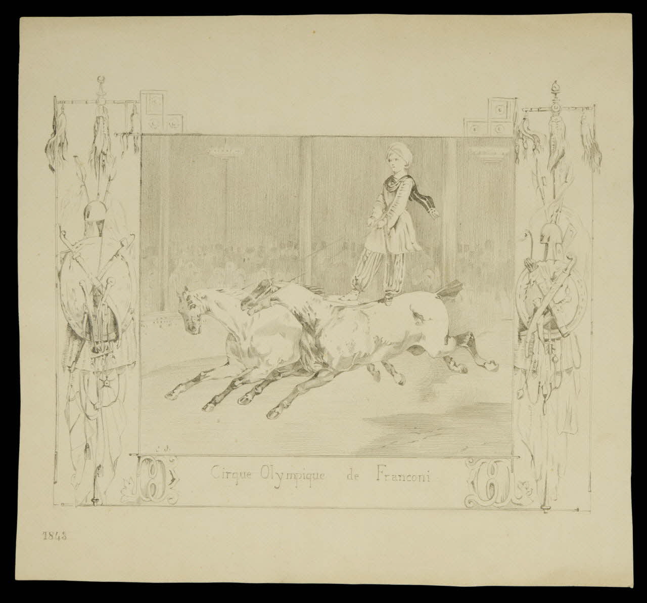 partie d'un ensemble de dessins Cirque Olympique de Franconi 1968.102.4908 Photo Mucem