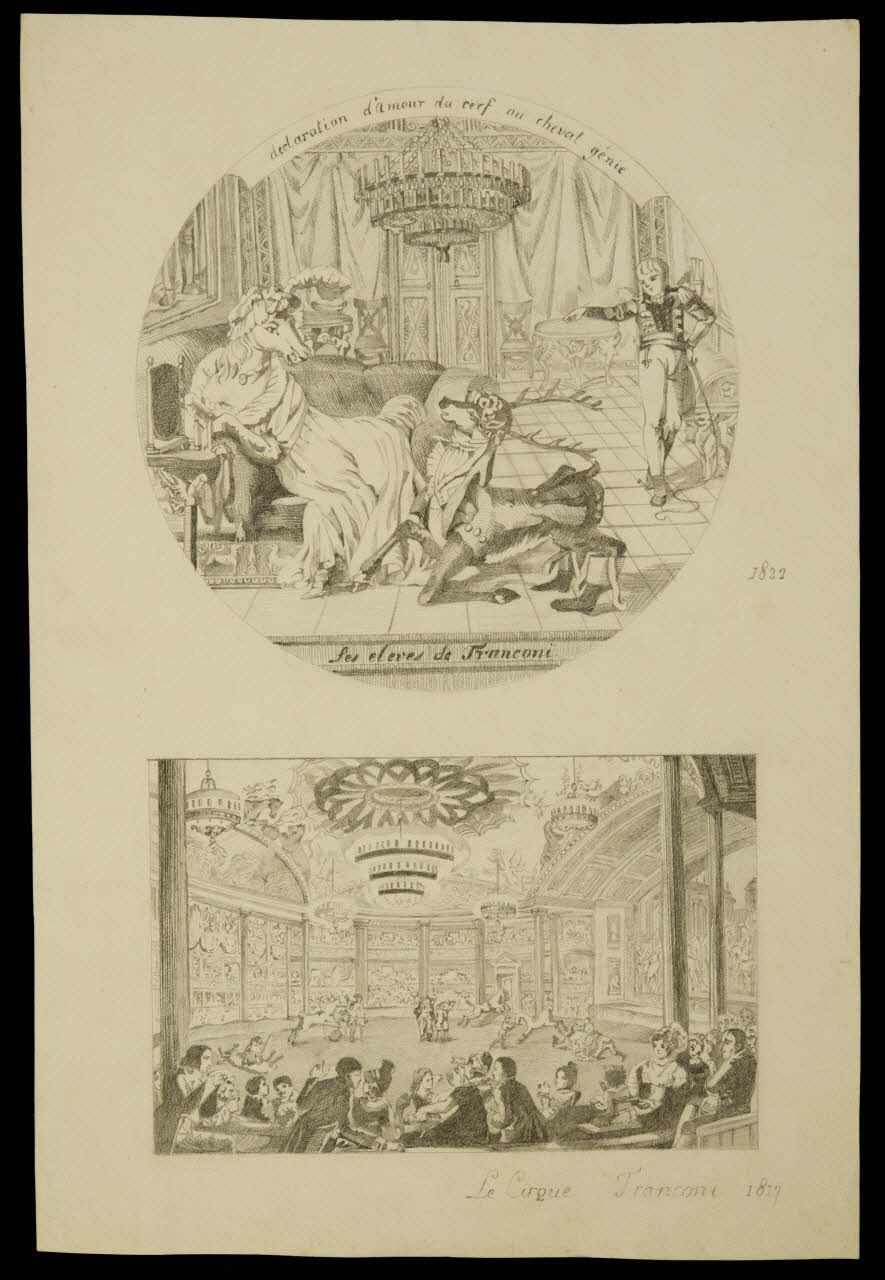 partie d'un ensemble de dessins Le Cirque Franconi 1968.102.4909 Photo Mucem