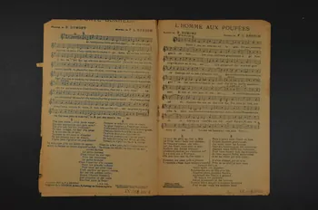 Ferdinand Louis Bénech ; Ernest Dumont chanson petit format Île-de-France, France 1922 1966.158.201  Photo Mucem