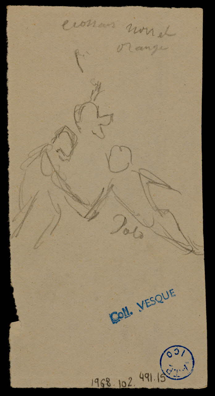 partie d'un ensemble de dessins Andreu 1968.102.491.15 Photo Mucem