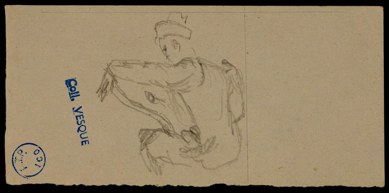 partie d'un ensemble de dessins Ebauches de dessins 1968.102.491.30 Photo Mucem