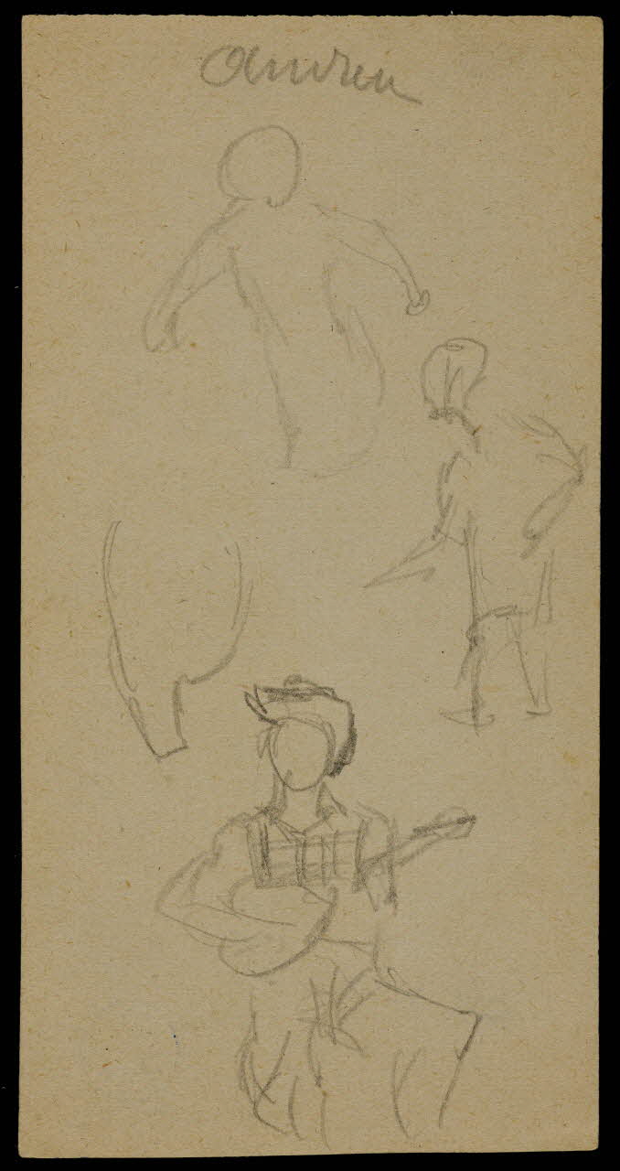 partie d'un ensemble de dessins Andreu 1968.102.492.13 Photo Mucem
