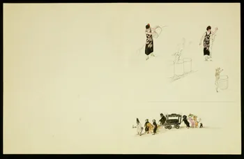 dessin Scènes de chiens dressés 1968.102.4926.16 Photo Mucem