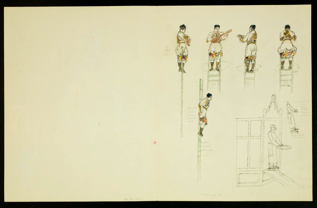 dessin Clowns et acrobates 1968.102.4926.4 Photo Mucem