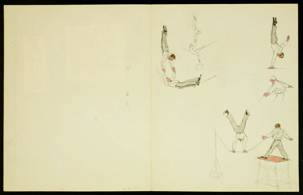 dessin Acrobates et clowns 1968.102.4926.5 Photo Mucem