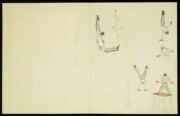 dessin Acrobates et clowns 1968.102.4926.5 Photo Mucem