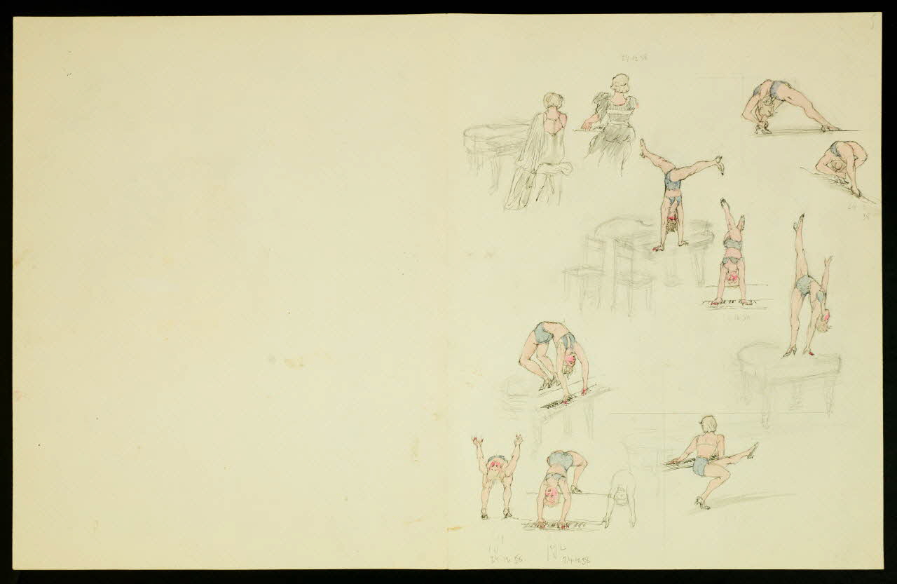 dessin Artistes de cirque 1968.102.4926.6 Photo Mucem