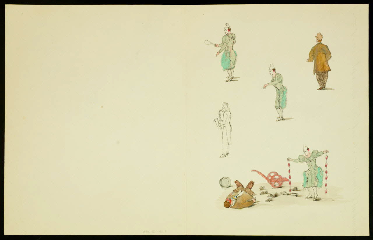 dessin Clowns 1968.102.4926.8 Photo Mucem