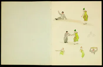 dessin Clowns et artistes de cirque 1968.102.4926.9  Photo Mucem