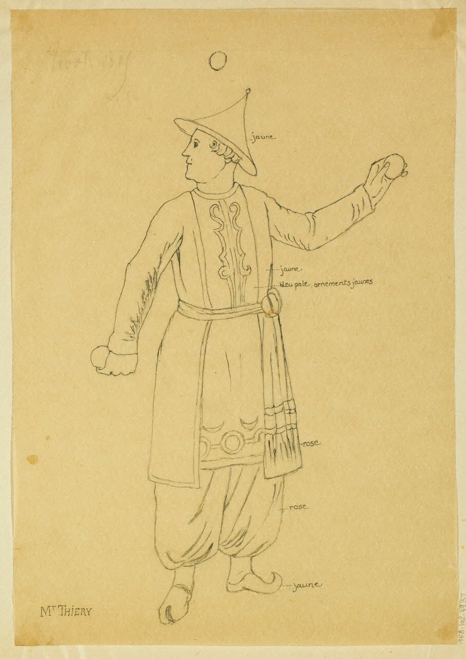 partie d'un ensemble de dessins Mr THIERY 1968.102.4937 Photo Mucem