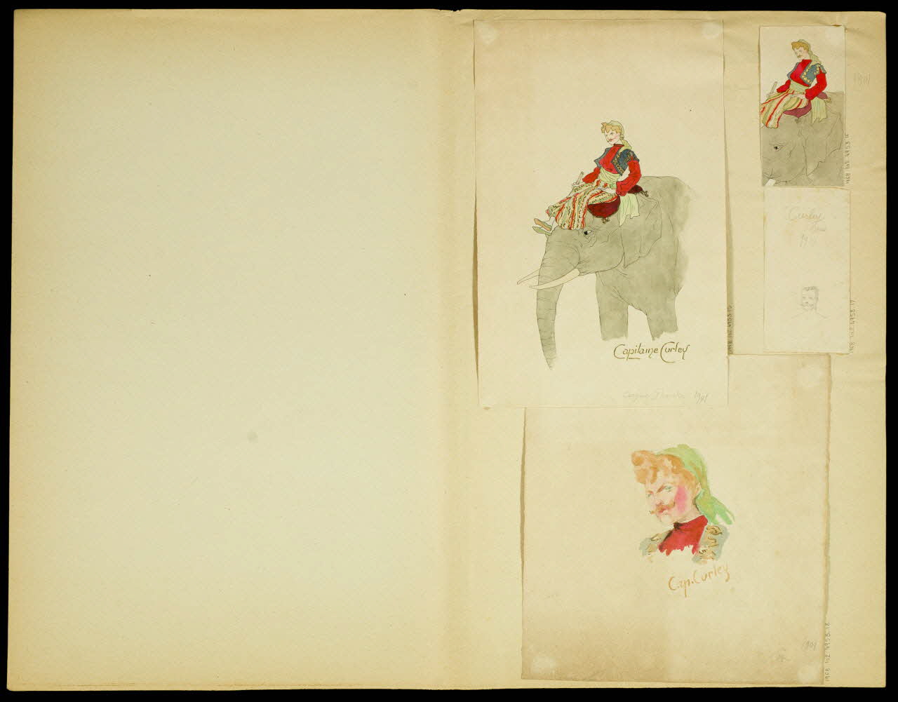 partie d'un ensemble de dessins Cap. Curley 1968.102.4953.18 Photo Mucem