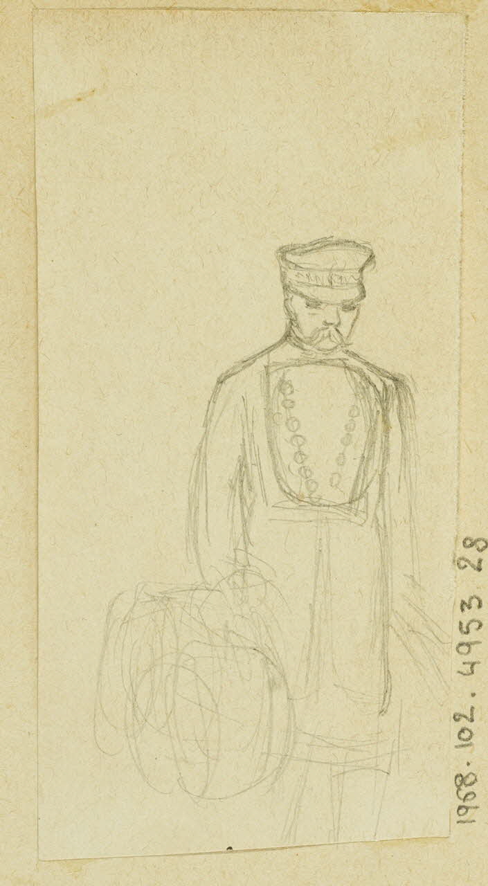 partie d'un ensemble de dessins Portrait d'homme 1968.102.4953.28 Photo Mucem