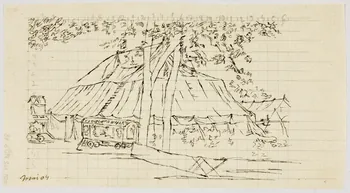 partie d'un ensemble de dessins Chapiteau de cirque 1968.102.4953.48 Photo Mucem