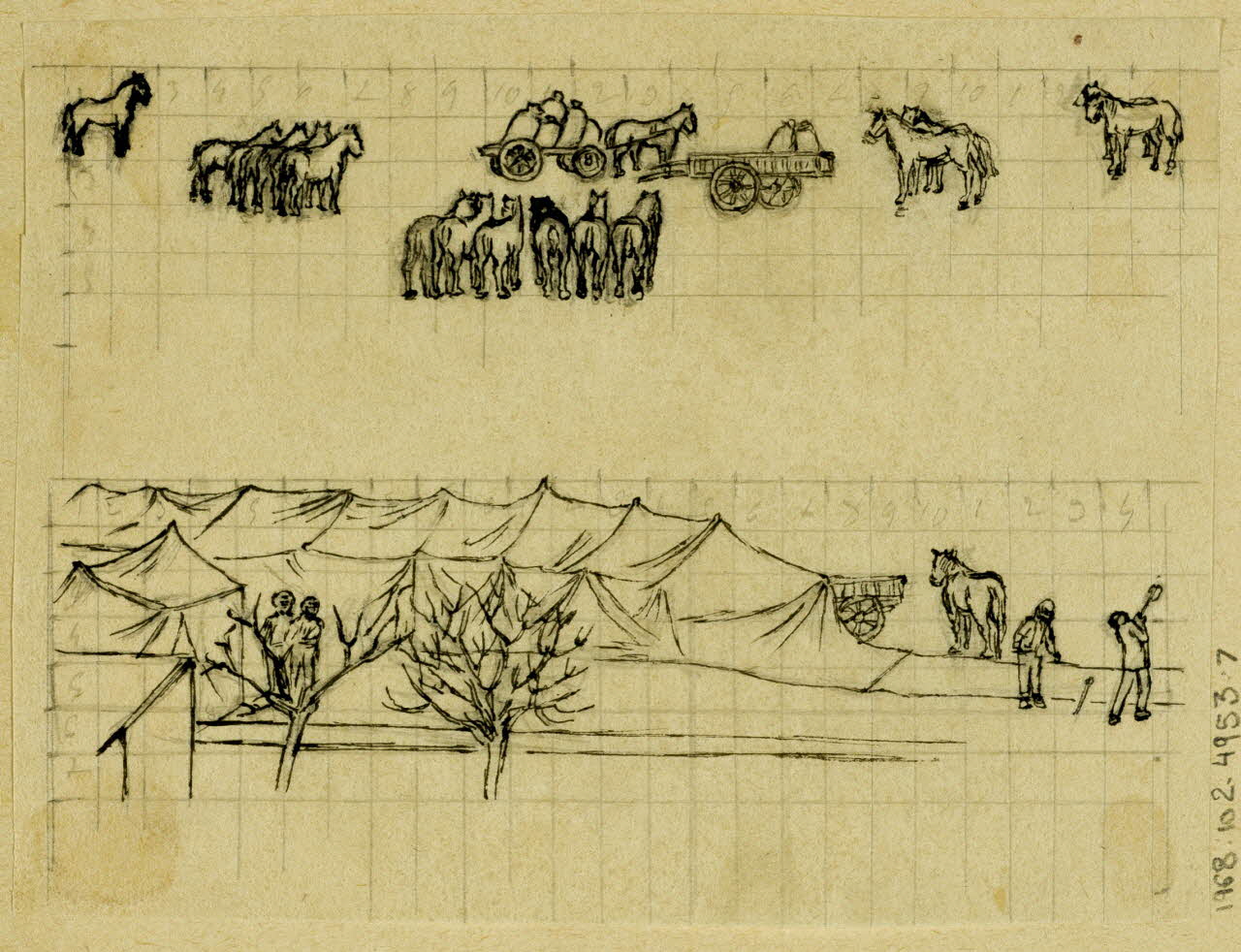 partie d'un ensemble de dessins Pinder 1968.102.4953.7 Photo Mucem