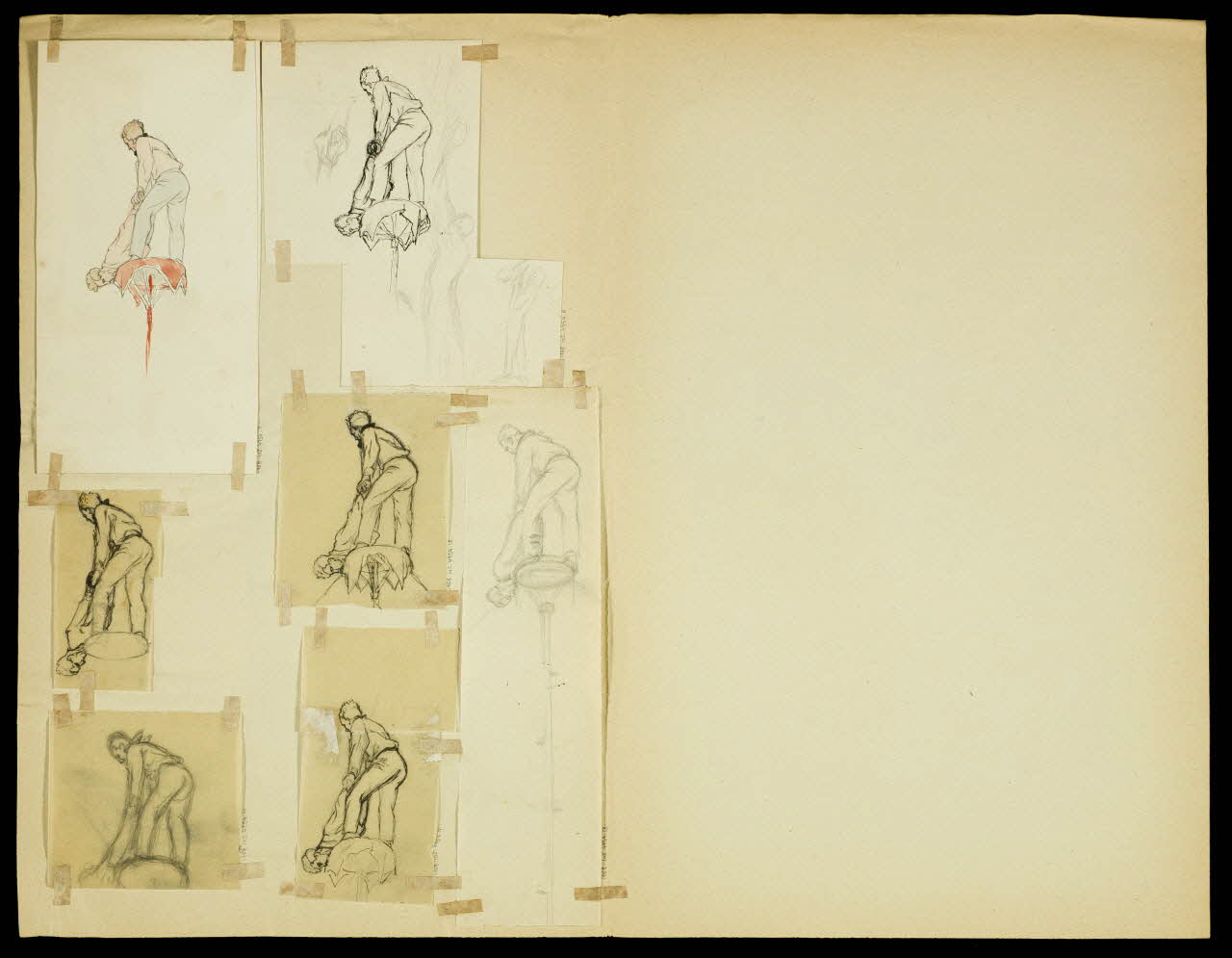 partie d'un ensemble de dessins Acrobates 1968.102.4954.10 Photo Mucem