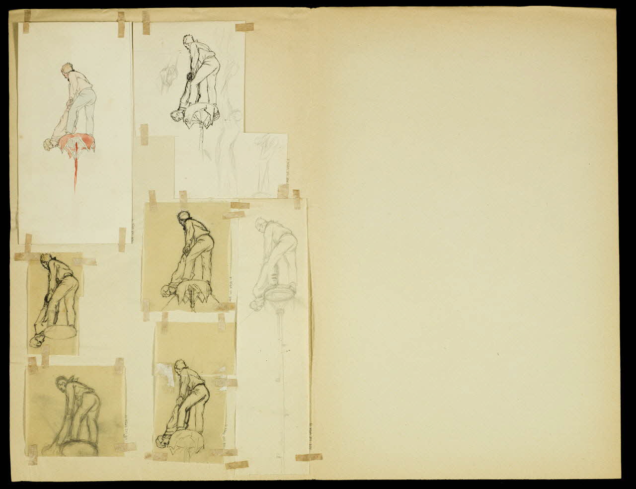 partie d'un ensemble de dessins Acrobates 1968.102.4954.7 Photo Mucem
