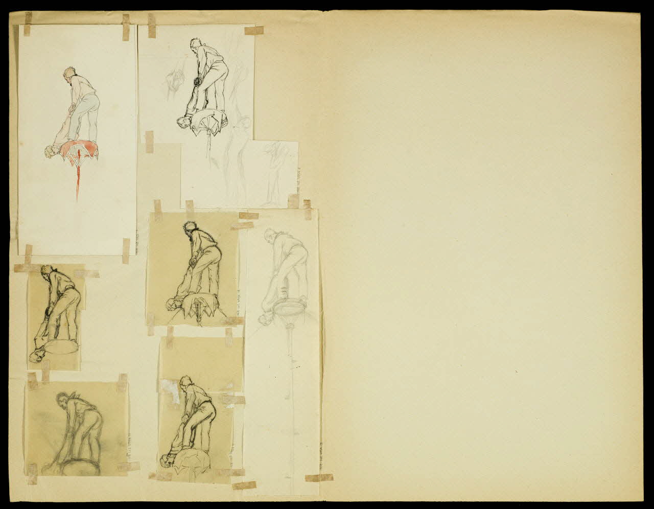 partie d'un ensemble de dessins Acrobates 1968.102.4954.8 Photo Mucem