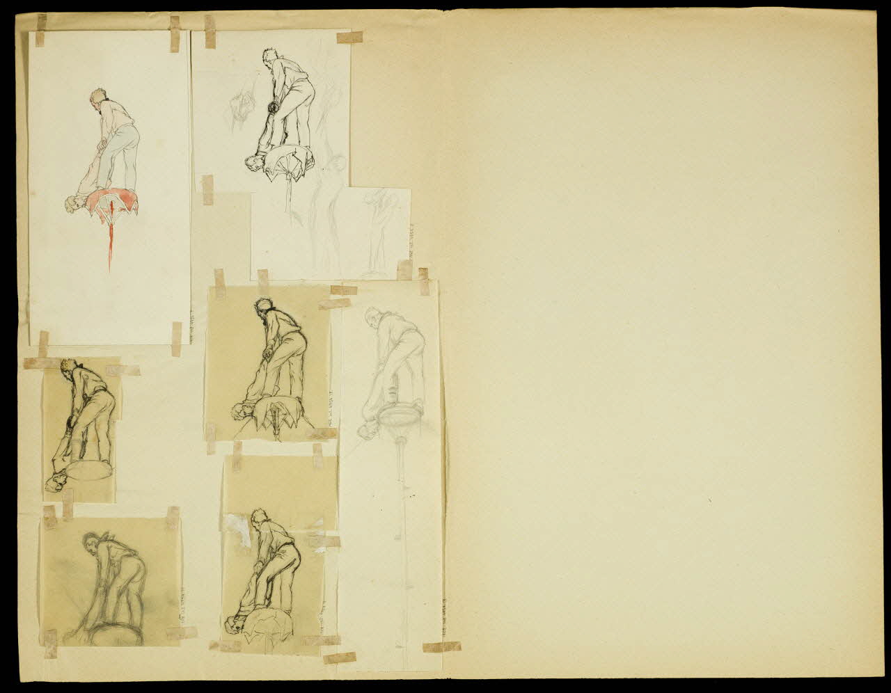 partie d'un ensemble de dessins Acrobates 1968.102.4954.9 Photo Mucem