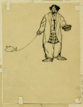 partie d'un ensemble de dessins Clown 1968.102.4955.105  Photo Mucem