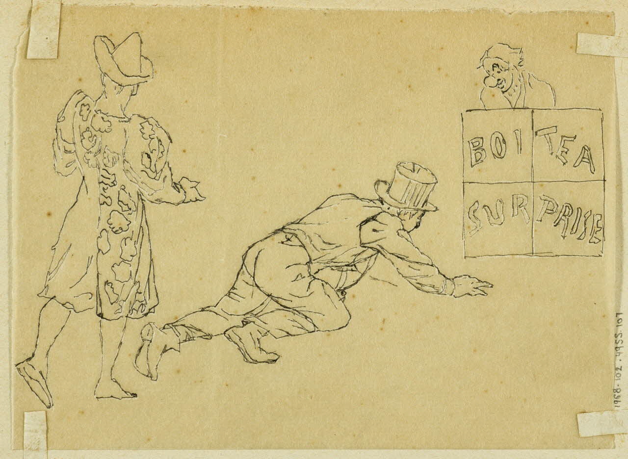 partie d'un ensemble de dessins Clowns 1968.102.4955.107 Photo Mucem