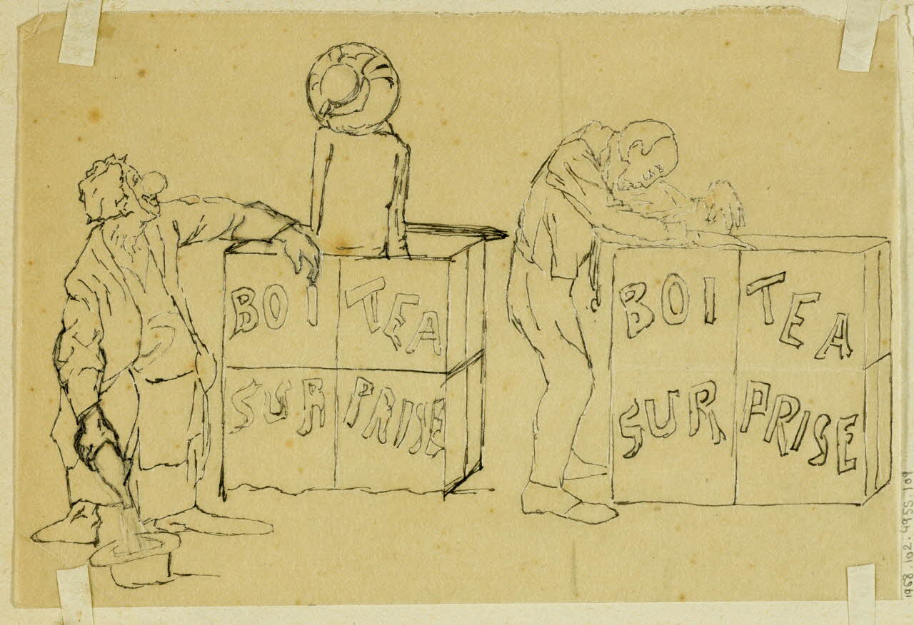 partie d'un ensemble de dessins Clowns 1968.102.4955.109 Photo Mucem