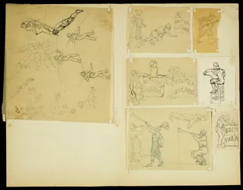 partie d'un ensemble de dessins Clowns 1968.102.4955.109  Photo Mucem
