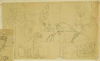 partie d'un ensemble de dessins Artistes de cirque 1968.102.4955.118  Photo Mucem
