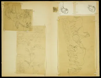 partie d'un ensemble de dessins Saut d'obstacle 1968.102.4955.119 Photo Mucem