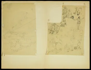 partie d'un ensemble de dessins Artistes de cirque 1968.102.4955.130 Photo Mucem