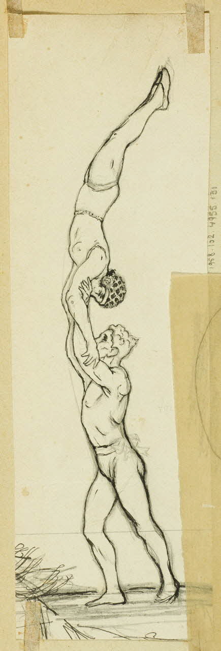 partie d'un ensemble de dessins Acrobates 1968.102.4955.131 Photo Mucem