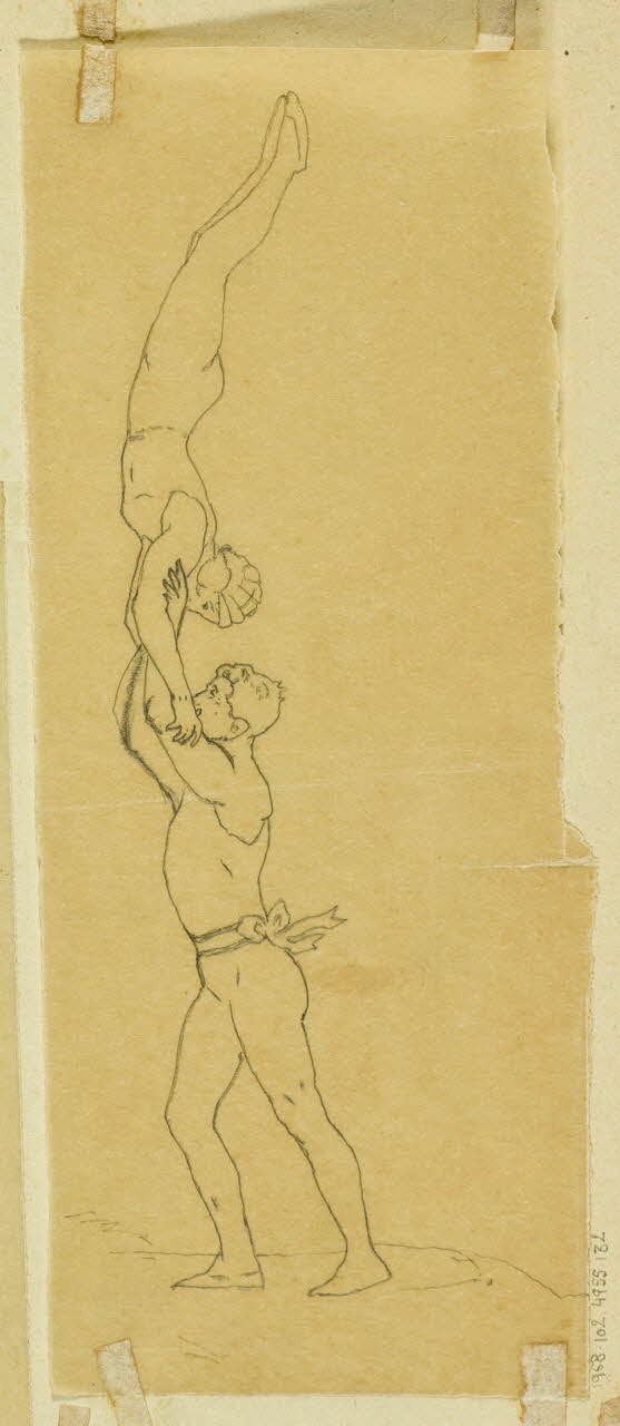 partie d'un ensemble de dessins Acrobates 1968.102.4955.132 Photo Mucem